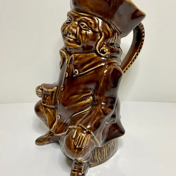Vintage Pottery Character Toby Jug Mug Brown, England - Picture 2 of 11